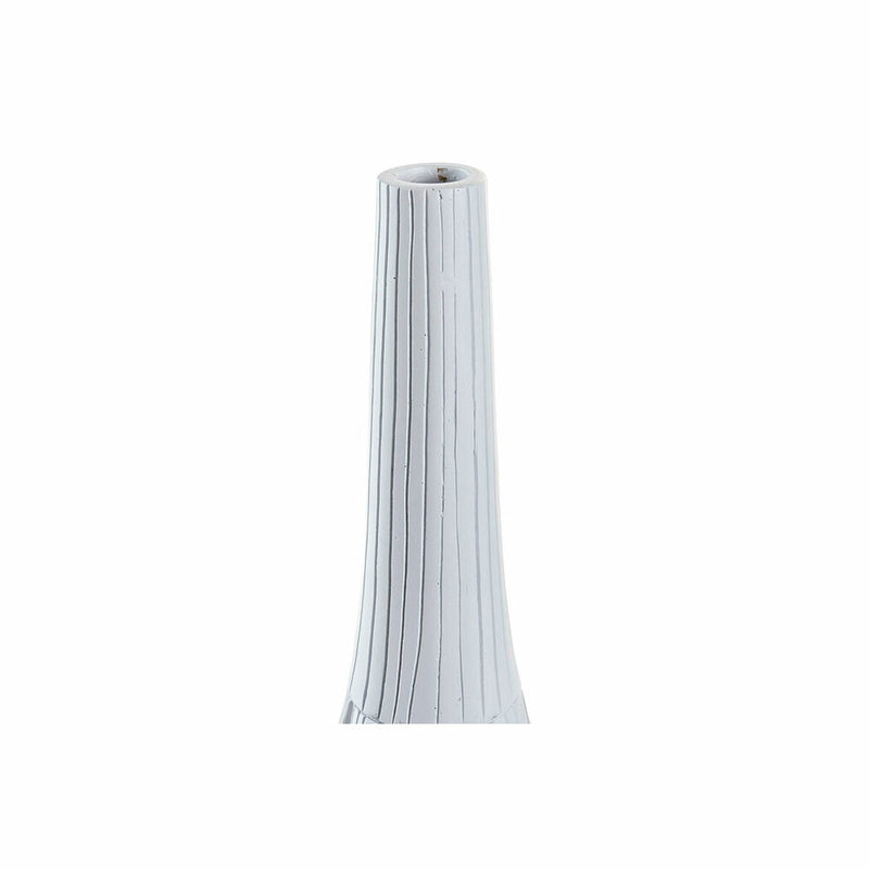 Vase DKD Home Decor White Resin Modern (18 x 18 x 50 cm)